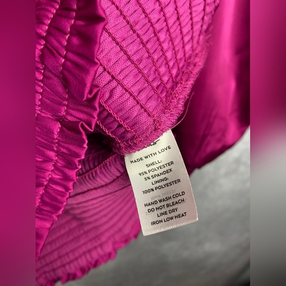 Lulu’s Magenta‎ Satin Smocked Mini Dress Jaw-Dropping Beauty Size M - Picture 16 of 16